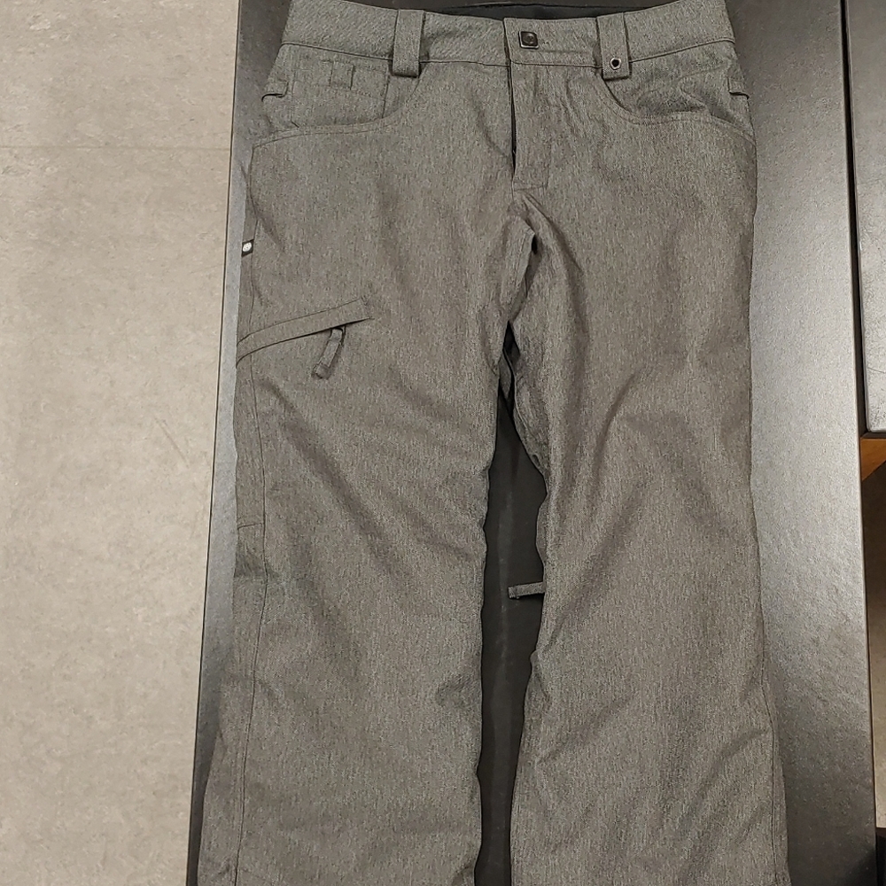 686 Insulated Ski/Snowboard Pants, Mens Medium, Gray